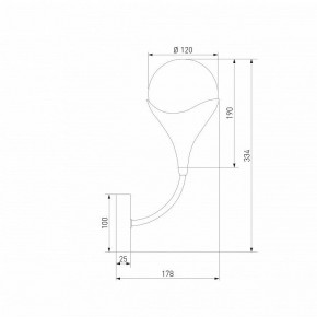 Бра Eurosvet Calyx 60169/1 никель в Каменске-Уральском - kamensk-uralskiy.ok-mebel.com | фото 4