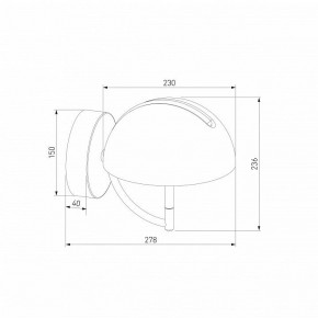 Бра Eurosvet Emisfero 50083/1 LED золото в Каменске-Уральском - kamensk-uralskiy.ok-mebel.com | фото 3
