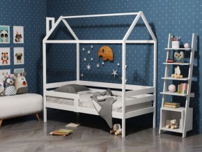Детская кровать-домик из массива березы Соня-6 (800*1600) Неокрашенный массив в Каменске-Уральском - kamensk-uralskiy.ok-mebel.com | фото
