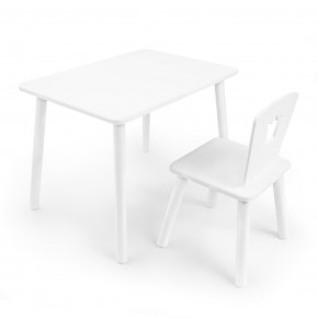 Детский комплект стол и стул «Корона» Rolti Baby (белый/белый, массив березы/мдф) в Каменске-Уральском - kamensk-uralskiy.ok-mebel.com | фото