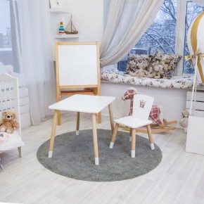 Детский комплект стол и стул «Корона» Rolti Baby (белый/береза, массив березы/мдф) в Каменске-Уральском - kamensk-uralskiy.ok-mebel.com | фото 3