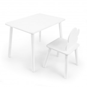 Детский комплект стол и стул «Облачко» Rolti Baby (белый/белый, массив березы/мдф) в Каменске-Уральском - kamensk-uralskiy.ok-mebel.com | фото 1