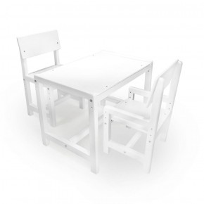 Детский растущий комплект стол и два стула  Я САМ "Лофт" (Белый, Белый) в Каменске-Уральском - kamensk-uralskiy.ok-mebel.com | фото
