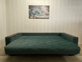 Диван Престиж-15 (НПБ+МДФ) велюр Sensey bottle green в Каменске-Уральском - kamensk-uralskiy.ok-mebel.com | фото 4
