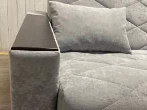 Диван Престиж-15 (НПБ+МДФ) велюр Sensey silver в Каменске-Уральском - kamensk-uralskiy.ok-mebel.com | фото 6