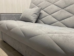 Диван Престиж-15 (НПБ+МДФ) велюр Sensey silver в Каменске-Уральском - kamensk-uralskiy.ok-mebel.com | фото 7