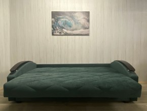 Диван Престиж-16 (НПБ+МДФ) велюр Sensey bottle green в Каменске-Уральском - kamensk-uralskiy.ok-mebel.com | фото 3