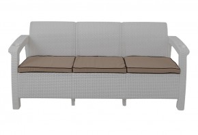 Диван Yalta Premium Sofa 3 Set (Ялта) белый (+подушки под спину) в Каменске-Уральском - kamensk-uralskiy.ok-mebel.com | фото 2
