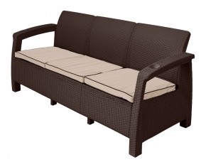 Диван Yalta Premium Sofa 3 Set (Ялта) шоколадный (+подушки под спину) в Каменске-Уральском - kamensk-uralskiy.ok-mebel.com | фото