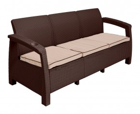 Диван Yalta Premium Sofa 3 Set (Ялта) шоколадный (+подушки под спину) в Каменске-Уральском - kamensk-uralskiy.ok-mebel.com | фото 2