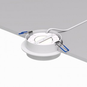 DK2090-WH Встраиваемый светильник FLAT, IP 20, до 15 Вт, GX53, LED, белый, алюминий в Каменске-Уральском - kamensk-uralskiy.ok-mebel.com | фото 3