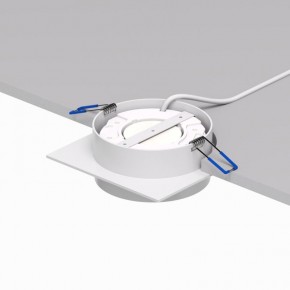 DK2091-WH Встраиваемый светильник FLAT, IP 20, до 15 Вт, GX53, LED, белый, алюминий в Каменске-Уральском - kamensk-uralskiy.ok-mebel.com | фото 4