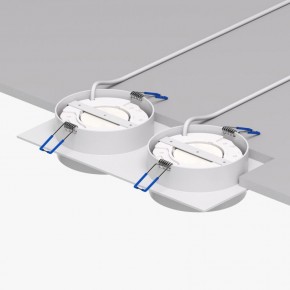 DK2092-WH Встраиваемый светильник FLAT, IP 20, до 15 Вт, GX53, LED, белый, алюминий в Каменске-Уральском - kamensk-uralskiy.ok-mebel.com | фото 4