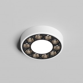 DK2440-WB Встраиваемый светильник DUAL 5+5 Вт, LED 4000K, IP 20, d90mm, белый/черный, алюминий/акрил в Каменске-Уральском - kamensk-uralskiy.ok-mebel.com | фото