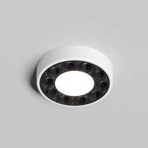 DK2440-WB Встраиваемый светильник DUAL 5+5 Вт, LED 4000K, IP 20, d90mm, белый/черный, алюминий/акрил в Каменске-Уральском - kamensk-uralskiy.ok-mebel.com | фото 2