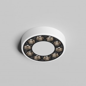 DK2440-WB Встраиваемый светильник DUAL 5+5 Вт, LED 4000K, IP 20, d90mm, белый/черный, алюминий/акрил в Каменске-Уральском - kamensk-uralskiy.ok-mebel.com | фото 3