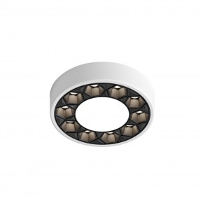 DK2440-WB Встраиваемый светильник DUAL 5+5 Вт, LED 4000K, IP 20, d90mm, белый/черный, алюминий/акрил в Каменске-Уральском - kamensk-uralskiy.ok-mebel.com | фото 4