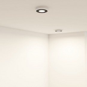 DK2440-WB Встраиваемый светильник DUAL 5+5 Вт, LED 4000K, IP 20, d90mm, белый/черный, алюминий/акрил в Каменске-Уральском - kamensk-uralskiy.ok-mebel.com | фото 6