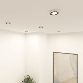 DK2441-WB Встраиваемый светильник DUAL 9+9 Вт, LED 4000K, IP 20, d120mm, белый/черный, алюминий/акрил в Каменске-Уральском - kamensk-uralskiy.ok-mebel.com | фото 6