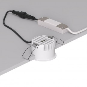 DK2510-WB Встраиваемый светильник SPACE со светодиодом d65 220V 8W 38° 4000К IP20 белый/черный алюминий в Каменске-Уральском - kamensk-uralskiy.ok-mebel.com | фото 3