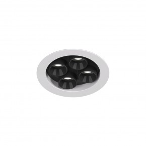 DK2510-WB Встраиваемый светильник SPACE со светодиодом d65 220V 8W 38° 4000К IP20 белый/черный алюминий в Каменске-Уральском - kamensk-uralskiy.ok-mebel.com | фото 4