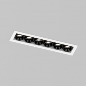 DK2514-WB Встраиваемый светильник SPACE со светодиодом L126mm 220V 10W 38° 4000К IP20 белый/черный алюминий в Каменске-Уральском - kamensk-uralskiy.ok-mebel.com | фото