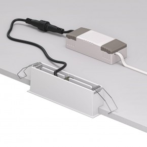 DK2514-WB Встраиваемый светильник SPACE со светодиодом L126mm 220V 10W 38° 4000К IP20 белый/черный алюминий в Каменске-Уральском - kamensk-uralskiy.ok-mebel.com | фото 3