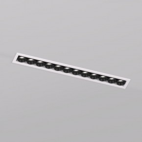 DK2515-WB Встраиваемый светильник SPACE со светодиодом L240mm 220V 20W 38° 4000К IP20 белый/черный алюминий в Каменске-Уральском - kamensk-uralskiy.ok-mebel.com | фото