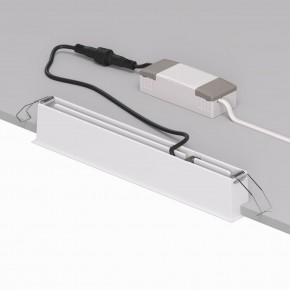 DK2515-WB Встраиваемый светильник SPACE со светодиодом L240mm 220V 20W 38° 4000К IP20 белый/черный алюминий в Каменске-Уральском - kamensk-uralskiy.ok-mebel.com | фото 3