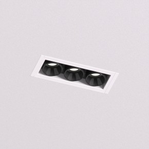 DK2530-WB Встраиваемый светильник SPACE со светодиодом под шпатлевку L69mm 220V 6W 38° 4000К IP20 белый/черный алюминий в Каменске-Уральском - kamensk-uralskiy.ok-mebel.com | фото