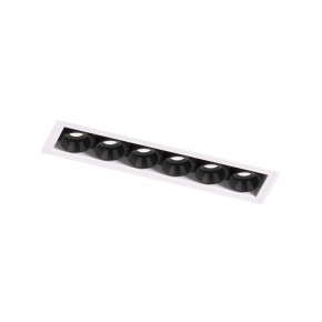 DK2531-WB Встраиваемый светильник SPACE со светодиодом под шпатлевку L126mm 220V 10W 38° 4000К IP20 белый/черный алюминий в Каменске-Уральском - kamensk-uralskiy.ok-mebel.com | фото 6