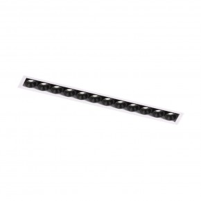 DK2532-WB Встраиваемый светильник SPACE со светодиодом под шпатлевку L240mm 220V 20W 38° 4000К IP20 белый/черный алюминий в Каменске-Уральском - kamensk-uralskiy.ok-mebel.com | фото 5