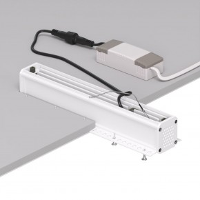 DK2532-WB Встраиваемый светильник SPACE со светодиодом под шпатлевку L240mm 220V 20W 38° 4000К IP20 белый/черный алюминий в Каменске-Уральском - kamensk-uralskiy.ok-mebel.com | фото 6