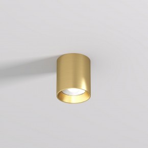 DK2610-SB Накладной светильник SHINE TUBE со светодиодом, D70*H80, IP20, 3000К, 10W, RA?90, сатинированная латунь, алюминий в Каменске-Уральском - kamensk-uralskiy.ok-mebel.com | фото