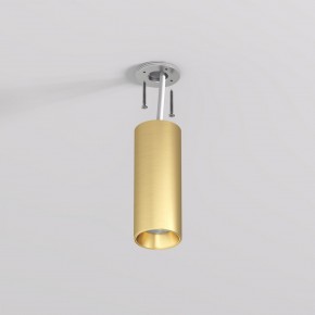 DK2615-SB Накладной светильник SHINE TUBE со светодиодом, D45*H115, IP20, 3000К, 7W, RA?90, сатинированная латунь, алюминий в Каменске-Уральском - kamensk-uralskiy.ok-mebel.com | фото 3