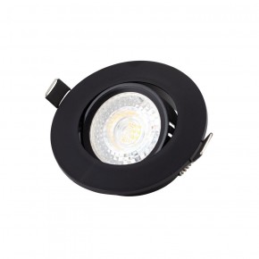 DK3020-BK Встраиваемый светильник, IP 20, 10 Вт, GU5.3, LED, черный, пластик в Каменске-Уральском - kamensk-uralskiy.ok-mebel.com | фото