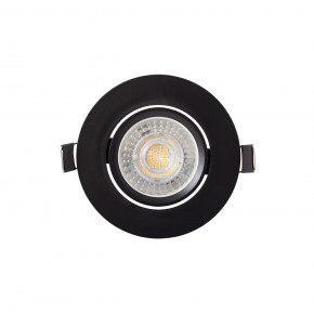 DK3020-BK Встраиваемый светильник, IP 20, 10 Вт, GU5.3, LED, черный, пластик в Каменске-Уральском - kamensk-uralskiy.ok-mebel.com | фото
