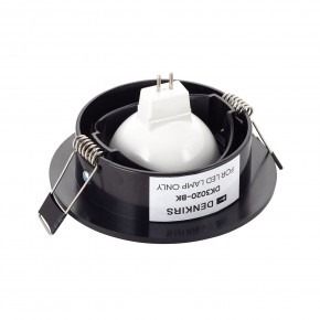 DK3020-BK Встраиваемый светильник, IP 20, 10 Вт, GU5.3, LED, черный, пластик в Каменске-Уральском - kamensk-uralskiy.ok-mebel.com | фото 3