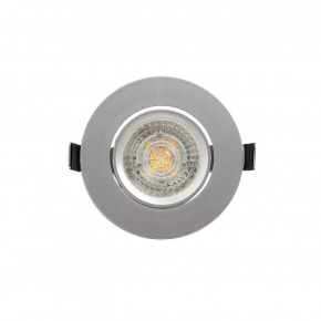 DK3020-CM Встраиваемый светильник, IP 20, 10 Вт, GU5.3, LED, серый, пластик в Каменске-Уральском - kamensk-uralskiy.ok-mebel.com | фото 1