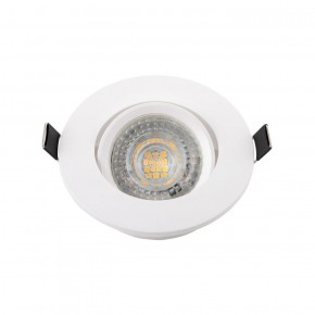 DK3020-WH Встраиваемый светильник, IP 20, 10 Вт, GU5.3, LED, белый, пластик в Каменске-Уральском - kamensk-uralskiy.ok-mebel.com | фото 2