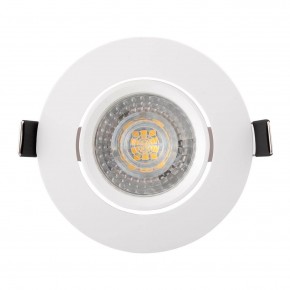 DK3020-WH Встраиваемый светильник, IP 20, 10 Вт, GU5.3, LED, белый, пластик в Каменске-Уральском - kamensk-uralskiy.ok-mebel.com | фото