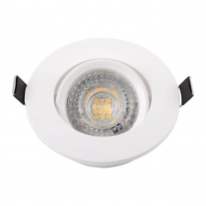 DK3020-WH Встраиваемый светильник, IP 20, 10 Вт, GU5.3, LED, белый, пластик в Каменске-Уральском - kamensk-uralskiy.ok-mebel.com | фото 4