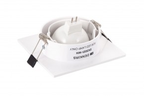 DK3021-WH Встраиваемый светильник, IP 20, 10 Вт, GU5.3, LED, белый, пластик в Каменске-Уральском - kamensk-uralskiy.ok-mebel.com | фото 4