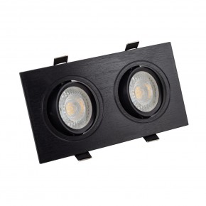 DK3022-BK Встраиваемый светильник, IP 20, 10 Вт, GU5.3, LED, черный, пластик в Каменске-Уральском - kamensk-uralskiy.ok-mebel.com | фото