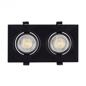 DK3022-BK Встраиваемый светильник, IP 20, 10 Вт, GU5.3, LED, черный, пластик в Каменске-Уральском - kamensk-uralskiy.ok-mebel.com | фото 2