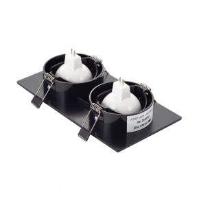 DK3022-BK Встраиваемый светильник, IP 20, 10 Вт, GU5.3, LED, черный, пластик в Каменске-Уральском - kamensk-uralskiy.ok-mebel.com | фото 3