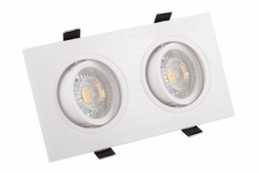 DK3022-WH Встраиваемый светильник, IP 20, 10 Вт, GU5.3, LED, белый, пластик в Каменске-Уральском - kamensk-uralskiy.ok-mebel.com | фото