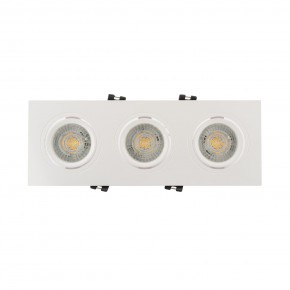 DK3023-WH Встраиваемый светильник, IP 20, 10 Вт, GU5.3, LED, белый, пластик в Каменске-Уральском - kamensk-uralskiy.ok-mebel.com | фото