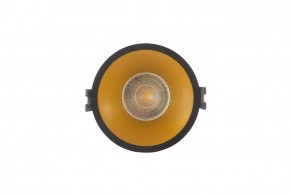DK3026-BG Встраиваемый светильник, IP 20, 10 Вт, GU5.3, LED, черный/золотой, пластик в Каменске-Уральском - kamensk-uralskiy.ok-mebel.com | фото
