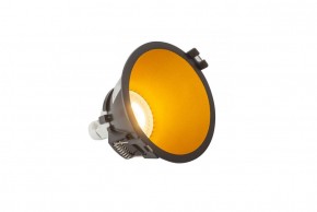DK3026-BG Встраиваемый светильник, IP 20, 10 Вт, GU5.3, LED, черный/золотой, пластик в Каменске-Уральском - kamensk-uralskiy.ok-mebel.com | фото 3